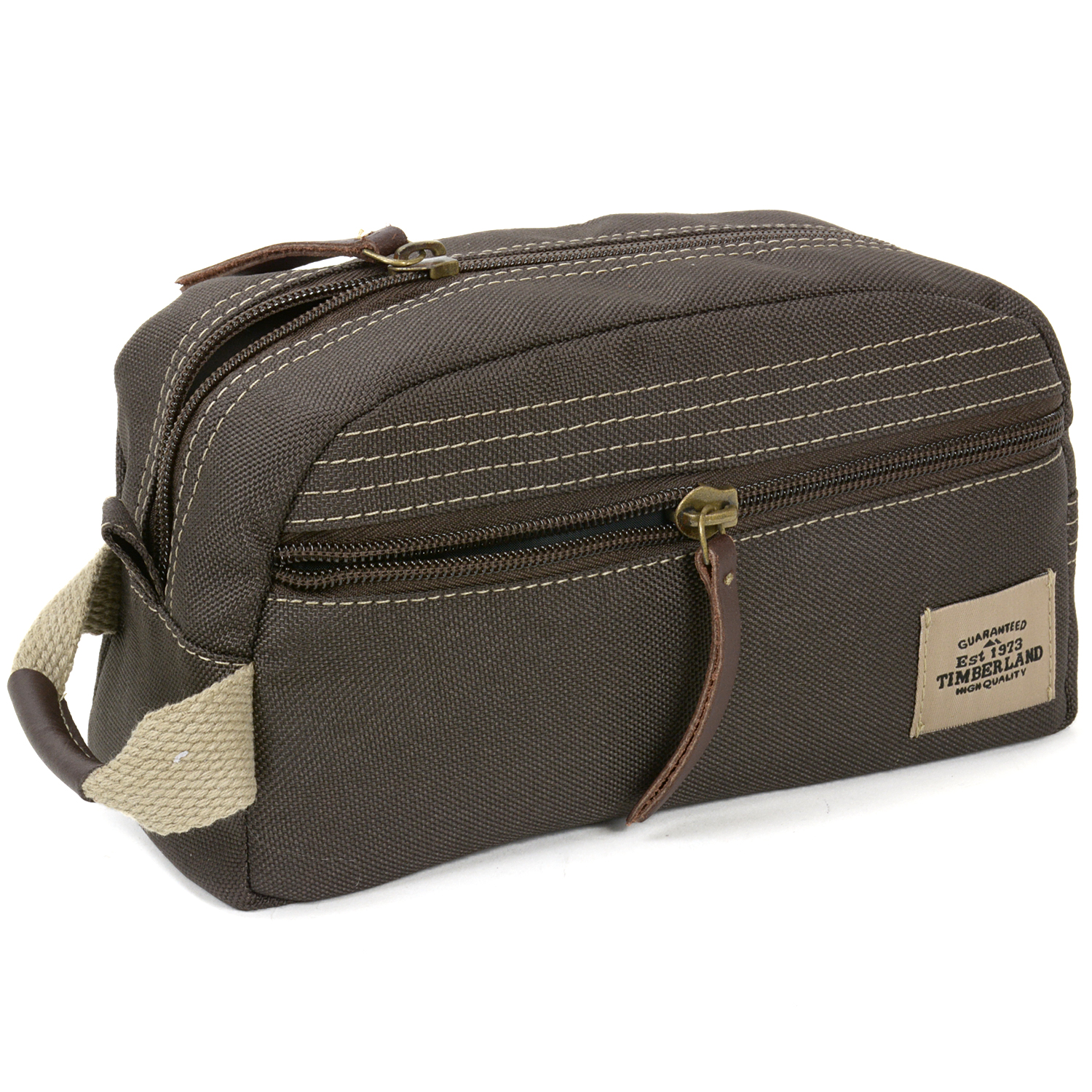 Timberland Travel Kit Toiletry Bag Overnight Handle Case Canvas Shaving Dopp Kit eBay